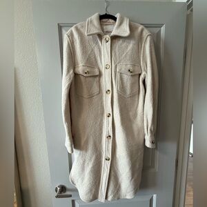 Wilfred Wool Cream Longline Women's Coat Size XS